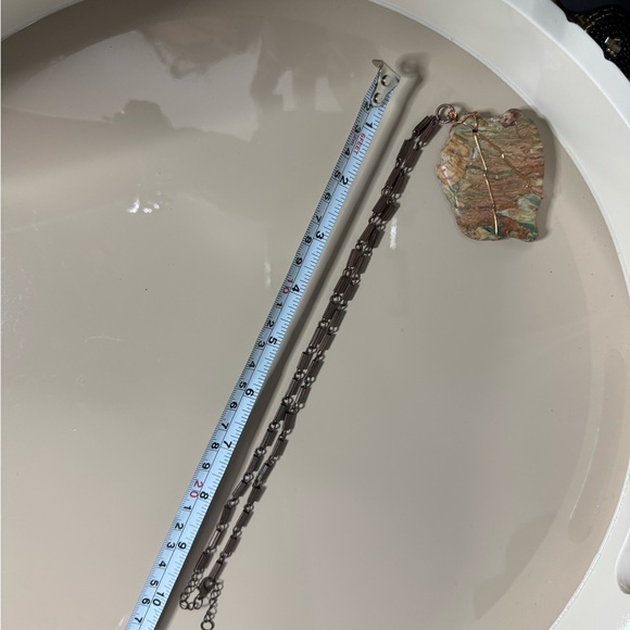 Large Jasper Pendant Copper Necklace - Picture 5 of 10